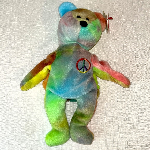 Peace Bear Beanie Baby - Picture 8 of 9